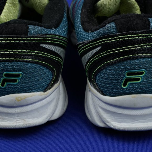FILA Cool Max Women's 6 M Aqua Black Athletic Running Shoes DLS Foam - Picture 8 of 16